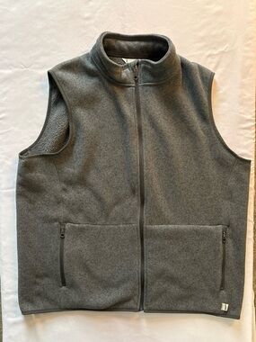 Duluth Trading Co Gray Full-Zip Fleece Vest